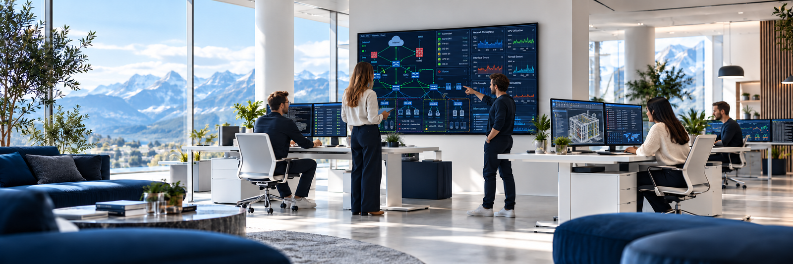 Illustrative sector technology planning with industry dashboards